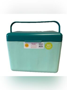 Sun Squad Cooler 11 Quart 16-Can Teal Cooler with Removable Splitter